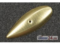 Чешуйки CR302 Уралка с гранями, 20 х 7,5 мм., латунь, 100 шт.